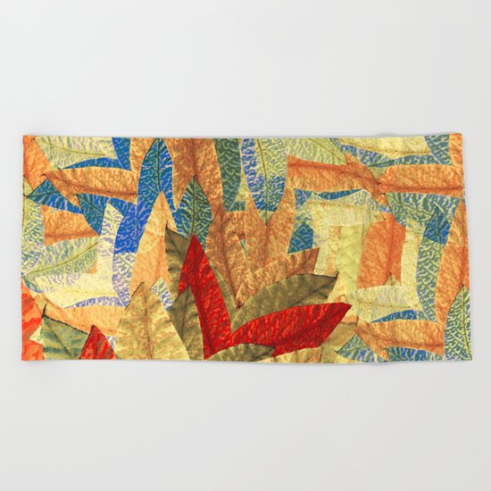 Expecting Autumn Beach Towel