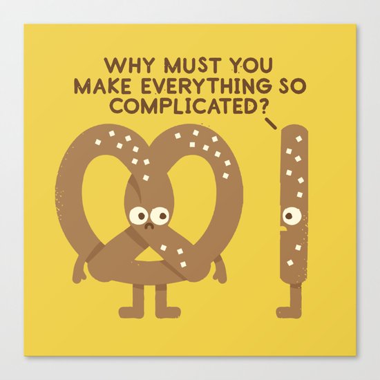 Straight Talk Canvas Print
