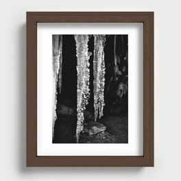 Dark Ice Recessed Framed Print
