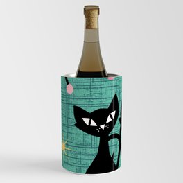 Mid Century Modern Love Cats Wine Chiller