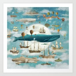 Ocean Meets Sky - from picture book Art Print