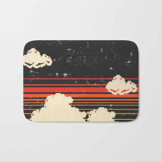 Clouds in the Sky at Night Bath Mat