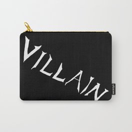 Villain in Black Carry-All Pouch | Typography, Black and White 