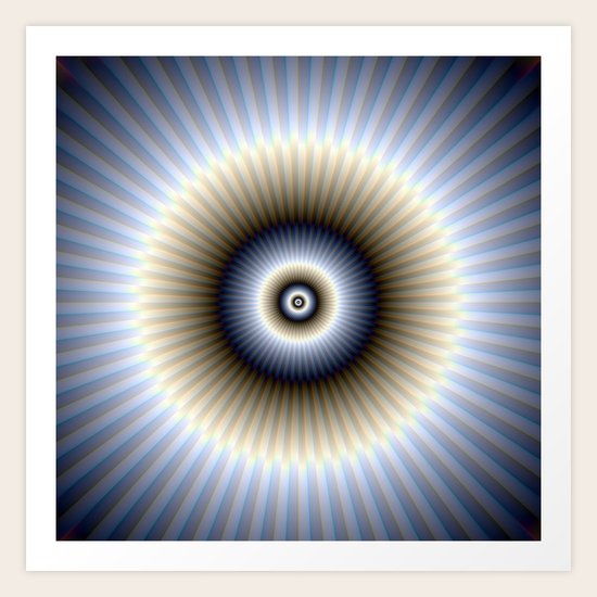 Circular Abstract Art Print