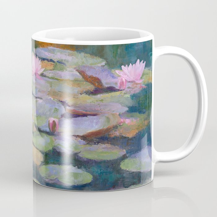 Pink Water Lily Reflection Coffee Mug