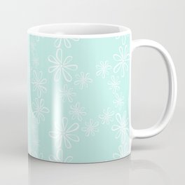 Floral on Mint Coffee Mug