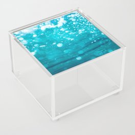 Underwater Bubbles with Sunlight in a Blue Ocean Pattern Acrylic Box