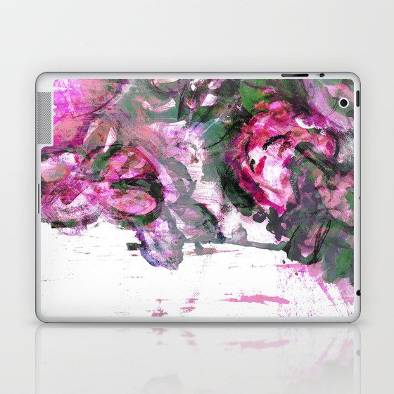Pink Floral Laptop & iPad Skin