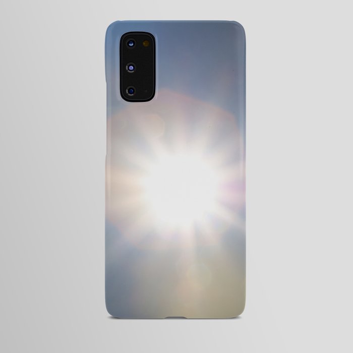 Lumina Solar Eclipse · White rays, pink and yellow shapes, aberrations · Abstract Photography Android Case
