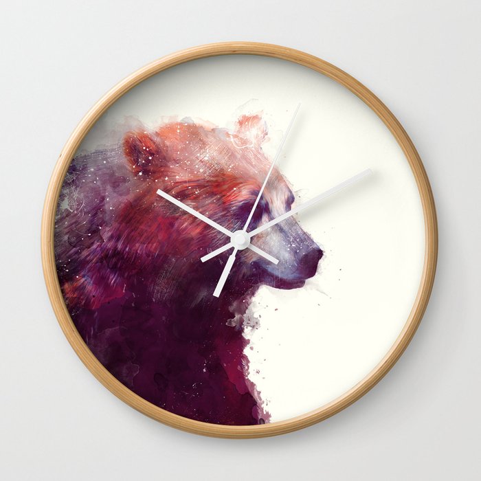 Bear // Calm Wall Clock