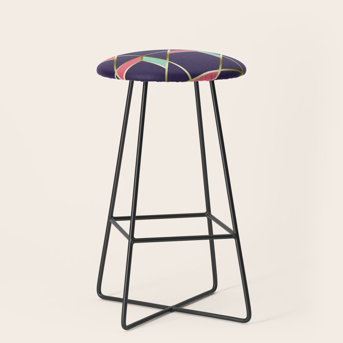 Ultra Deco 1 Society6 Ultraviolet Artdeco Bar Stool By Designdn Ultra Deco 1 Society6 Ultraviolet Artdeco Bar Stool