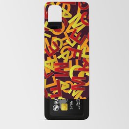 Red & Yellow Color Alphabet Design Android Card Case