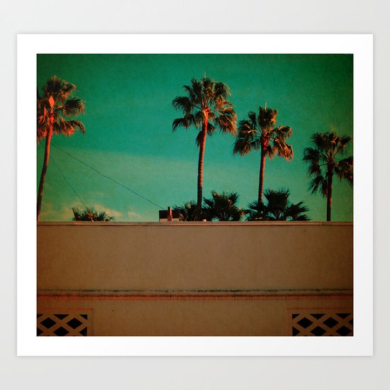 LA Palms Art Print