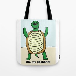 Drunk Turtle w/caption Tote Bag