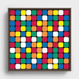 Rubik's cube Framed Canvas