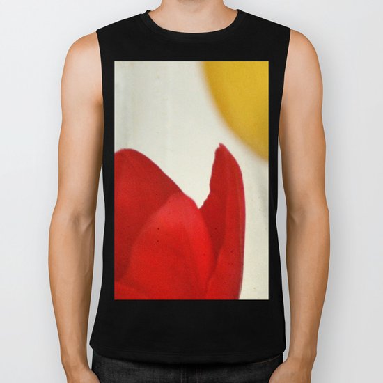 Red and Yellow Biker Tank