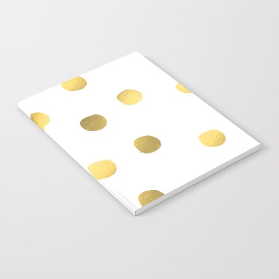 Painted spots of gold Notebook