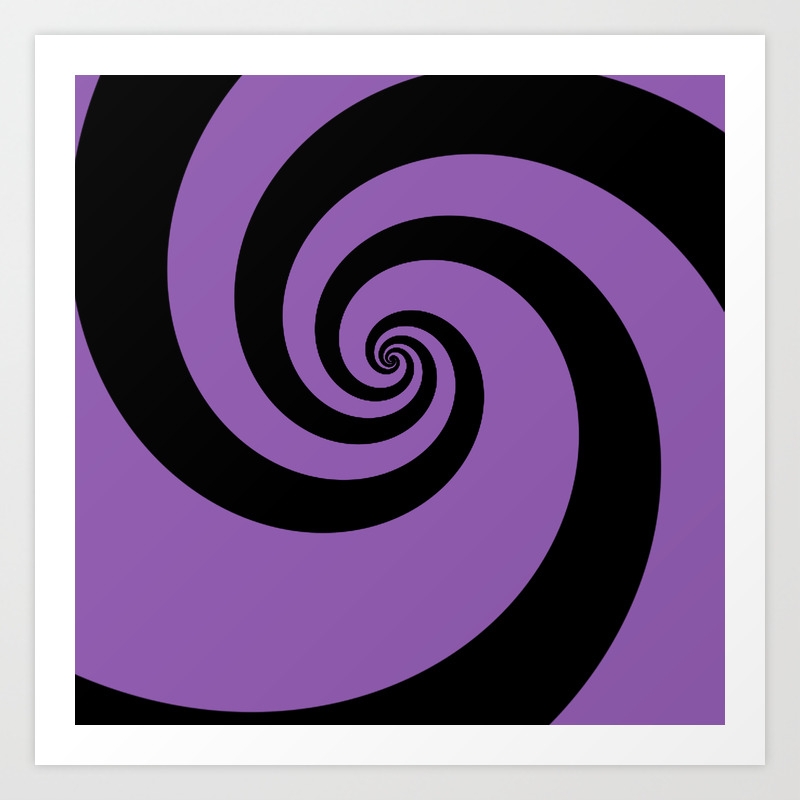 Purple Swirls Art Print By Andersonartstudio Society6