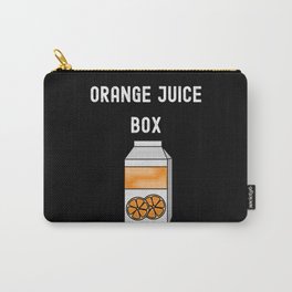 Orange Juice Box Carry-All Pouch