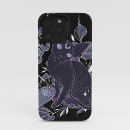 Incense Sphynx Cat │Neo Traditional│Purple iPhone Case