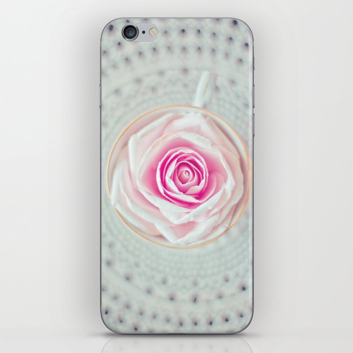 A Cup Of Rose iPhone Skin