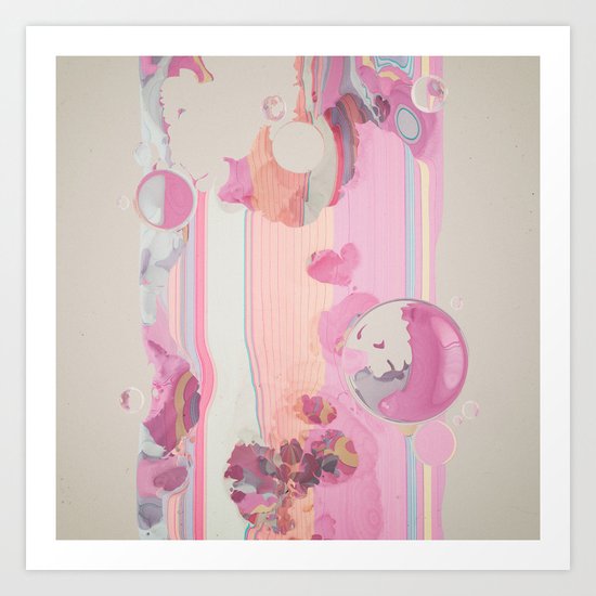 PASTEL.EROSION (everyday 01.26.16) Art Print