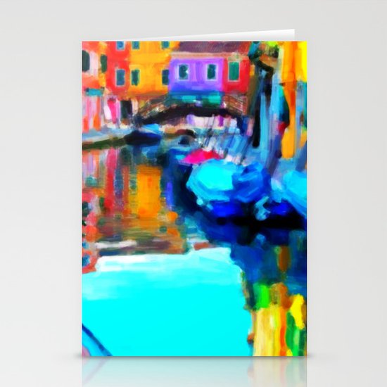 Colors In Venice - Painting Style Stationery Cards