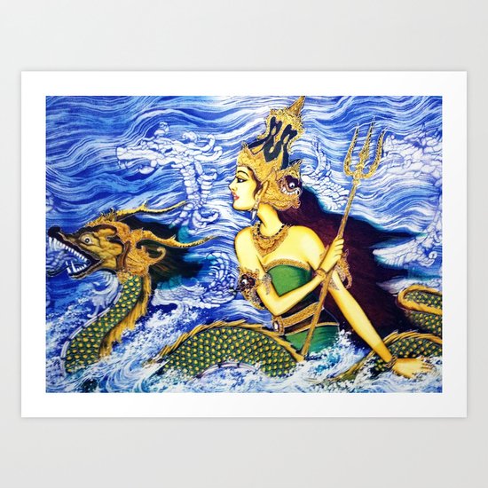 SEA QUEEN Art Print
