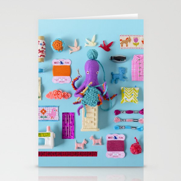Miniature Collage: Crafting Stationery Cards