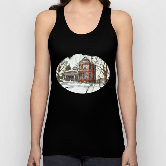 Victorian House in The Avenues Unisex Tank Top