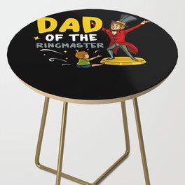 Circus Birthday Party Dad Theme Cake Ringmaster Side Table