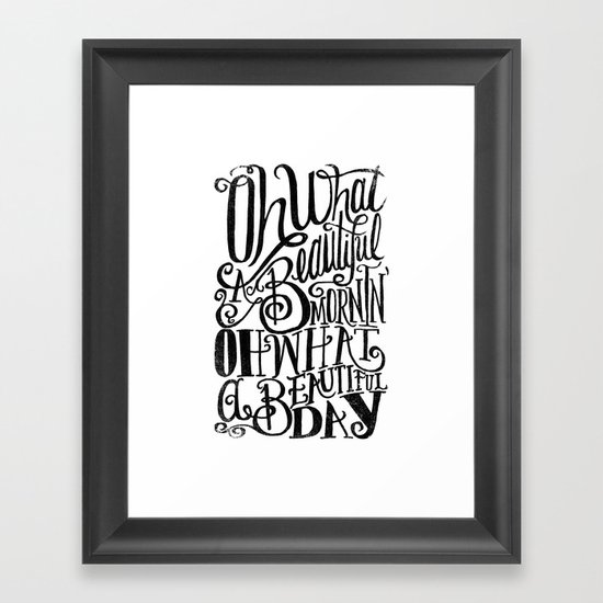 ....Oh what a beautiful day Framed Art Print