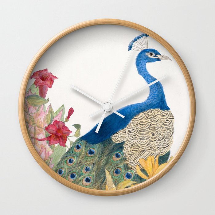 Peacock Paradise Wall Clock