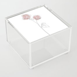 Blush Bloom Acrylic Box