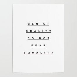 MEN OF QUALITY Poster
