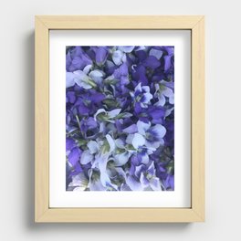Standing Elm Violets Recessed Framed Print