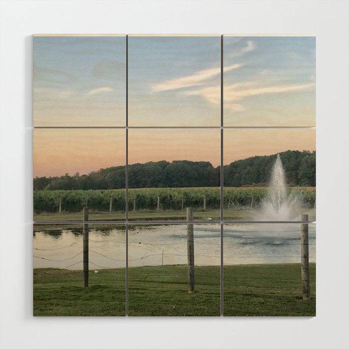"The Fountain" photography by Willowcatdesigns Wood Wall Art