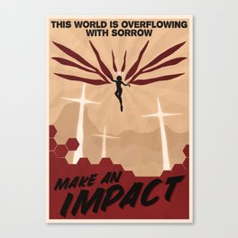 Evangelion 3rd Impact Propaganda Canvas Print