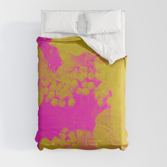 Neon Flowers Comforter