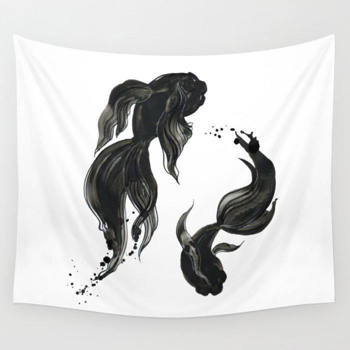 Koi fishes Wall Tapestry