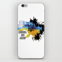 PUTIN GO AWAY iPhone Skin