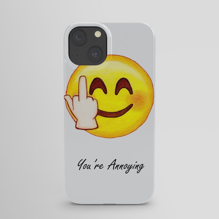 Middle Finger Emoji iPhone Case