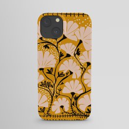 Ever blooming good vibes mustard yellow iPhone Case