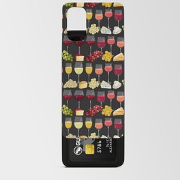 Wine and Cheese (dark grey) Android Card Case