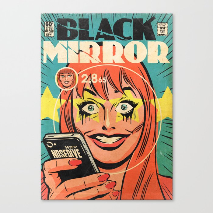 Black Mirror Nosedive Canvas Print By Simonwilliamson Society6