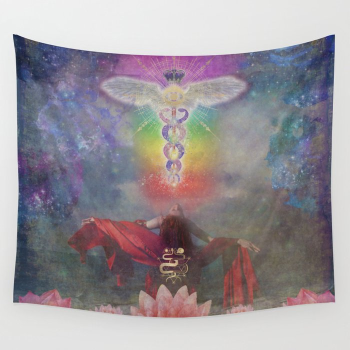 Mary Magdalene Kundalini Energy Wall Tapestry