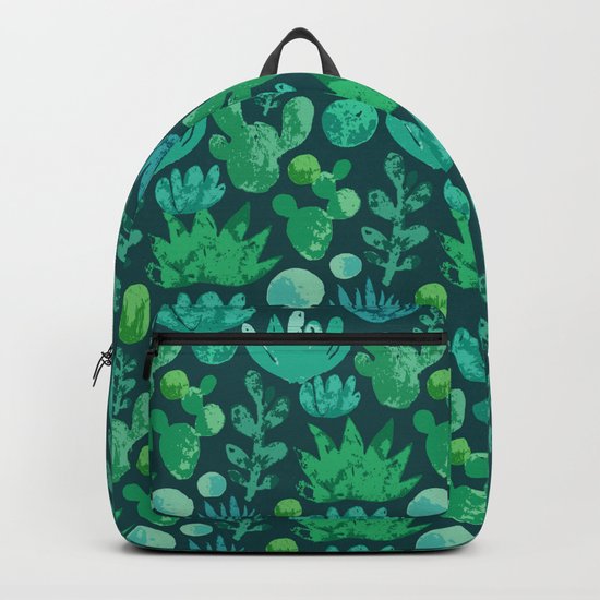 Watercolor succulents and cactus Backpack