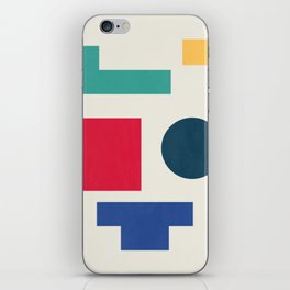 Face Abstract Geometric Color Pop Art Retro iPhone Skin