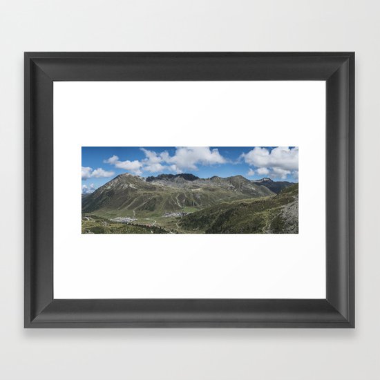 Alpine Panorama // Kühtai Glacier // Austria Framed Art Print