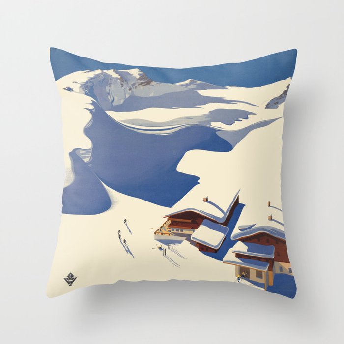 Vintage poster - Austria Throw Pillow